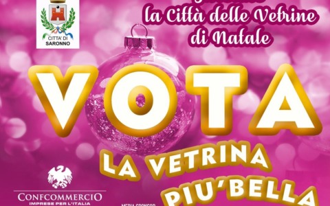 Saronno celebra il Natale con le vetrine