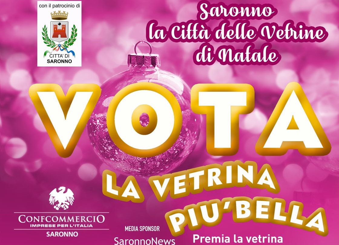 Saronno celebra il Natale con le vetrine