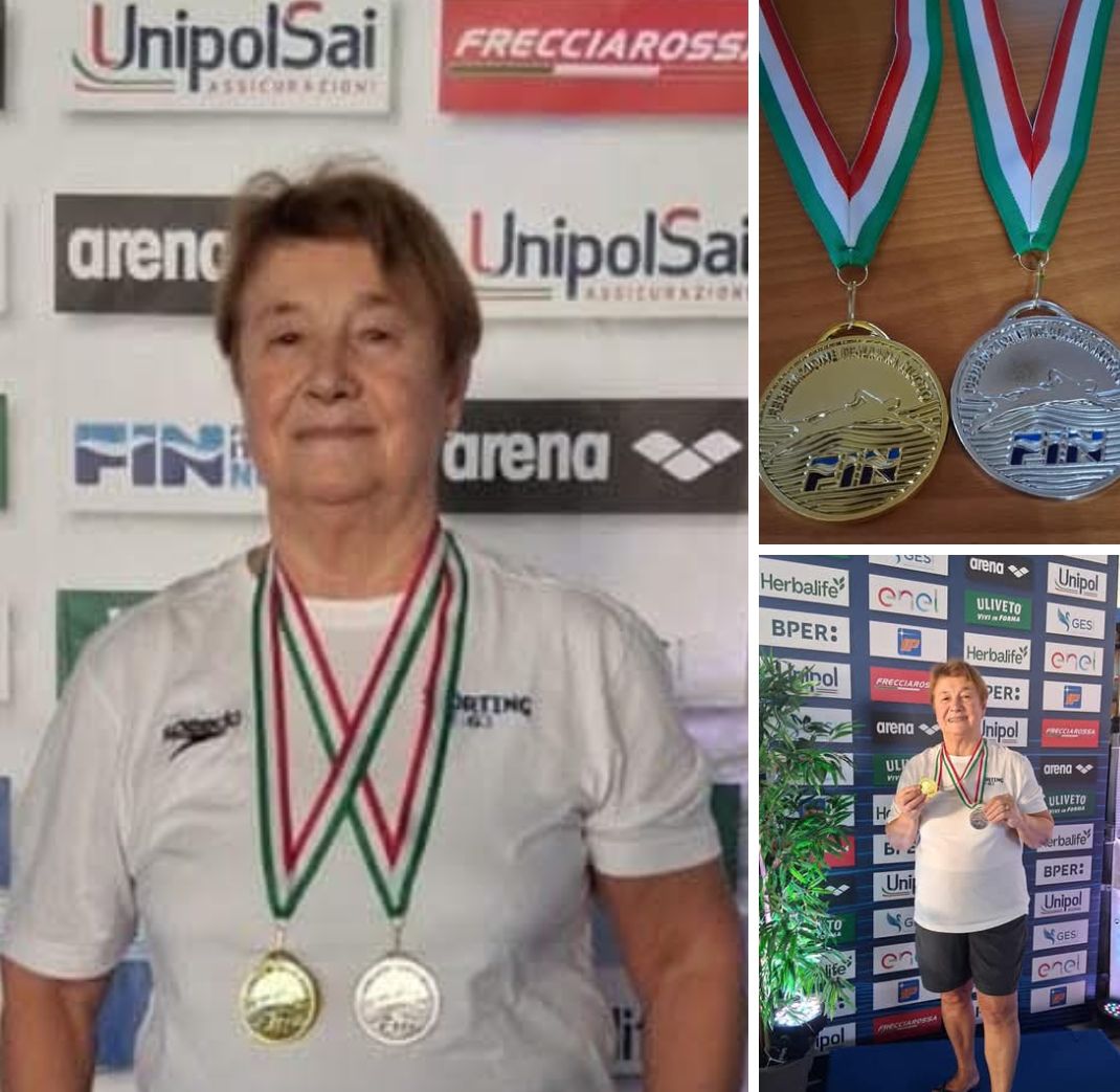 Gabriella Sensolo conquista il titolo italiano di nuoto a 75 anni