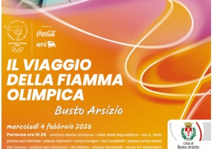 La Fiamma Olimpica giungerà a Busto Arsizio