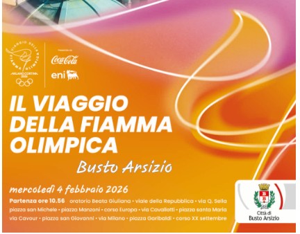 La Fiamma Olimpica giungerà a Busto Arsizio