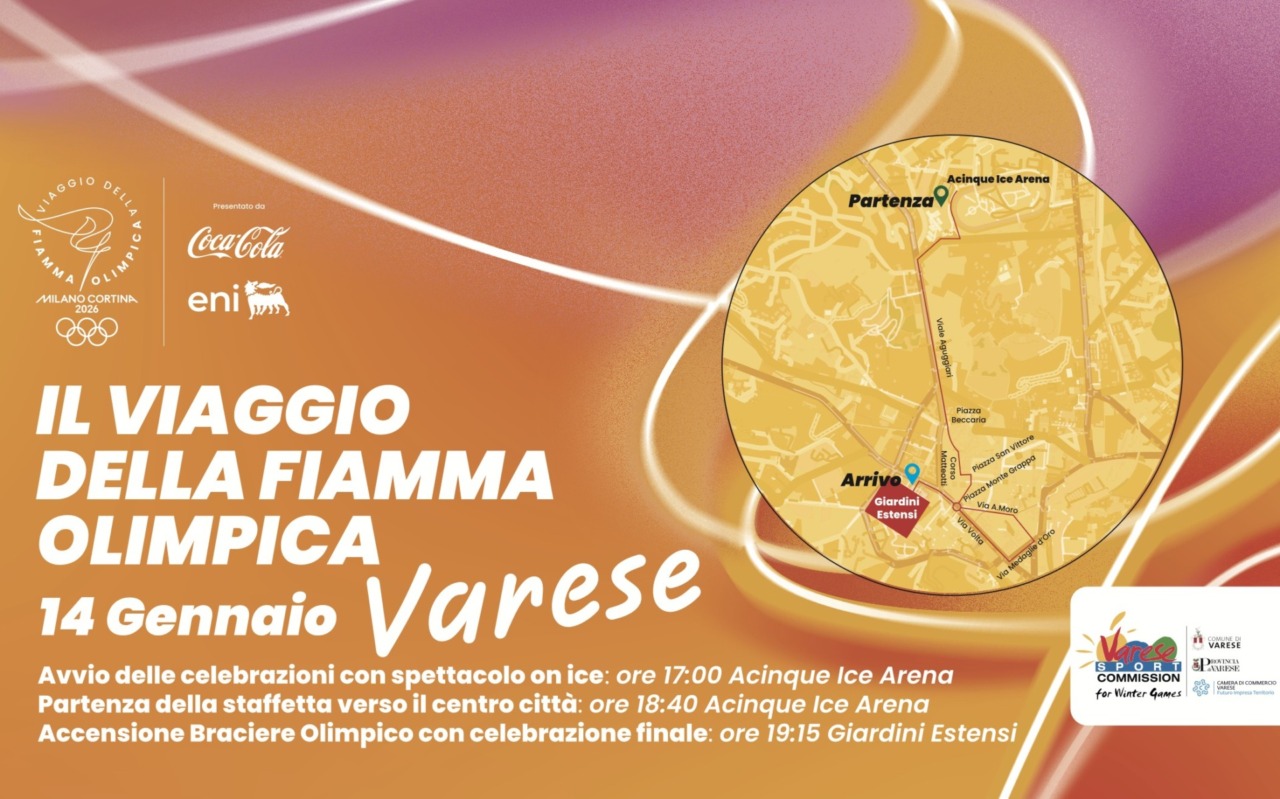 Varese: prima città lombarda a ricevere la fiamma olimpica
