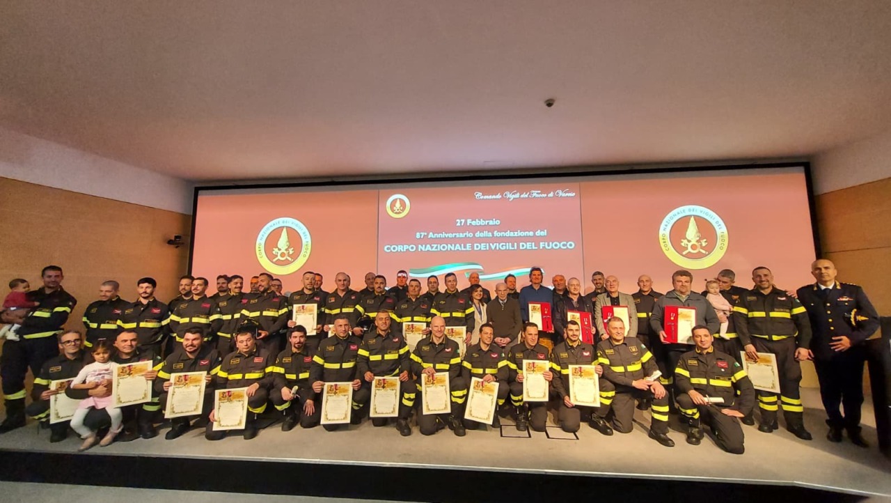 Celebrazione dell’87° anniversario dei Vigili del Fuoco di Varese