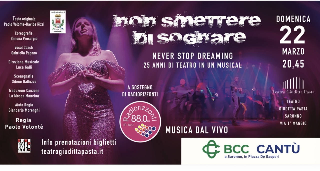 Celebrazione di venticinque anni di teatro con un musical a favore di Radiorizzonti