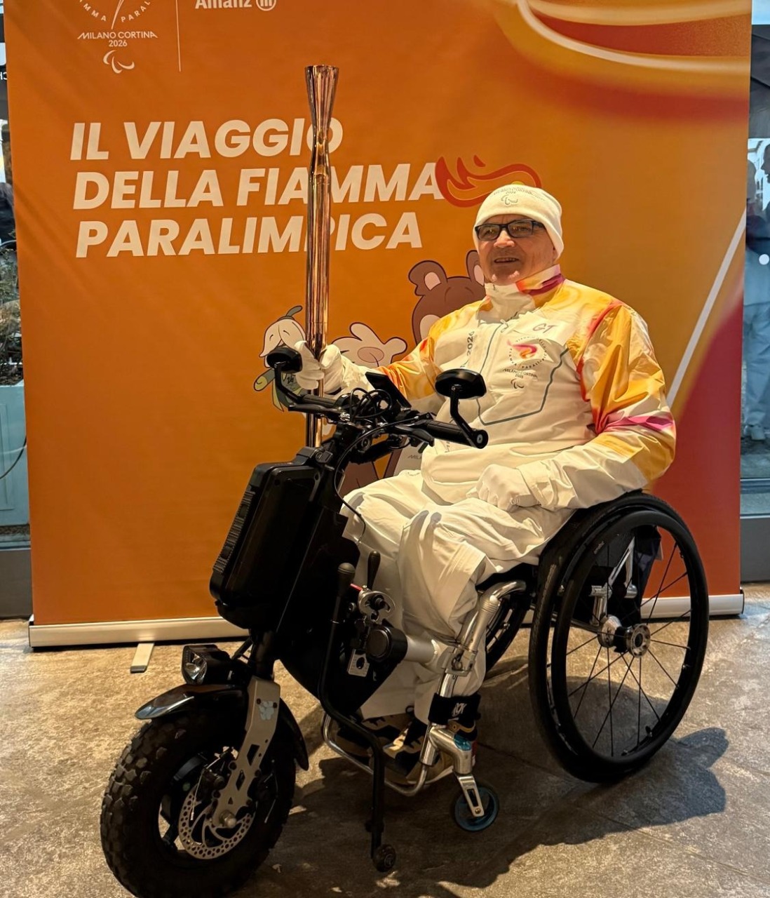 Francesco Mondini: tedoforo delle Paralimpiadi 2026
