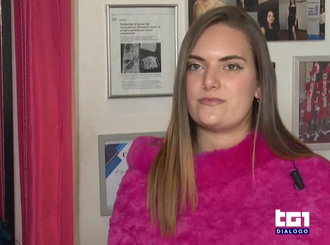 Valentina Giacalone racconta la sua rinascita dopo il bullismo al Tg1