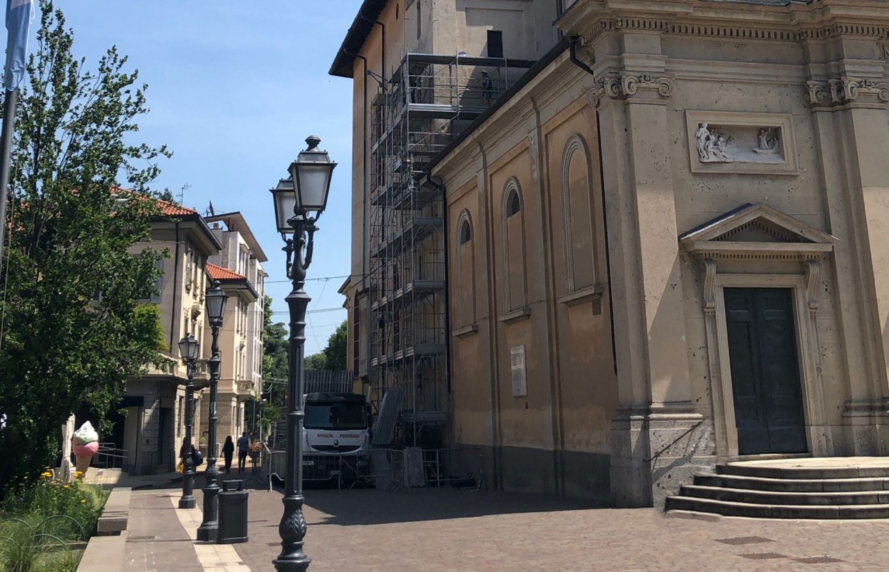 Iniziati i lavori di messa in sicurezza del campanile della Prepositurale