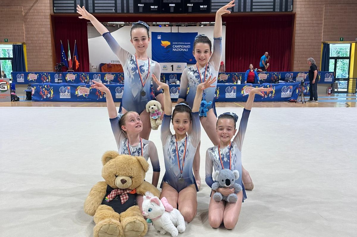 Le atlete di Gymnastikè brillano alle finali nazionali di Ginnastica Ritmica