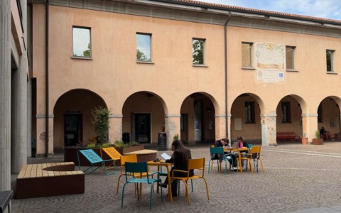 Rinnovato il cortile di Casa Morandi a Saronno