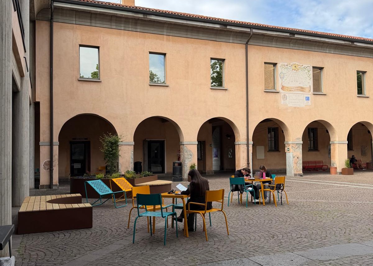 Rinnovato il cortile di Casa Morandi a Saronno