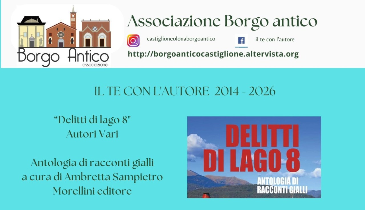 Ambretta Sampietro presenta i “Delitti di Lago 8” a Castiglione Olona