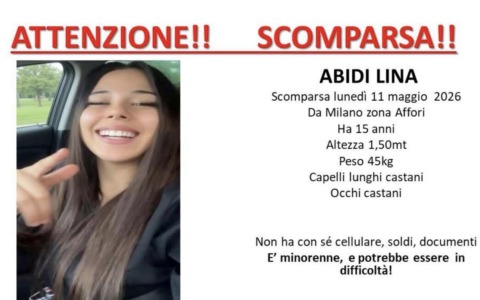 Cercasi Lina Abidi, 15enne scomparsa da Milano dall’11 maggio