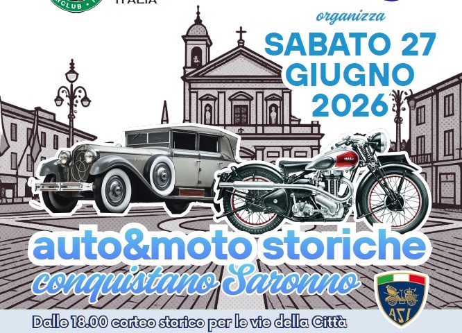 Le auto e moto d’epoca tornano a Saronno