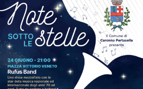 Rassegna musicale “Note sotto le Stelle” a Caronno Pertusella