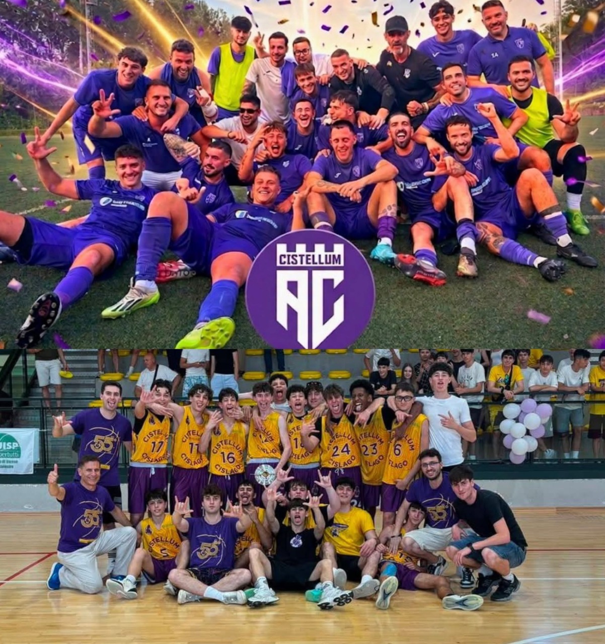 Successi per Cistellum: il calcio in Prima Categoria, il basket U17 campione provinciale