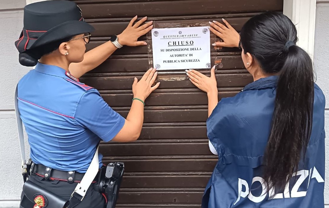 Chiusura temporanea del bar da parte del Questore