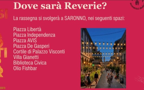 Il festival Reverie illumina il centro di Saronno
