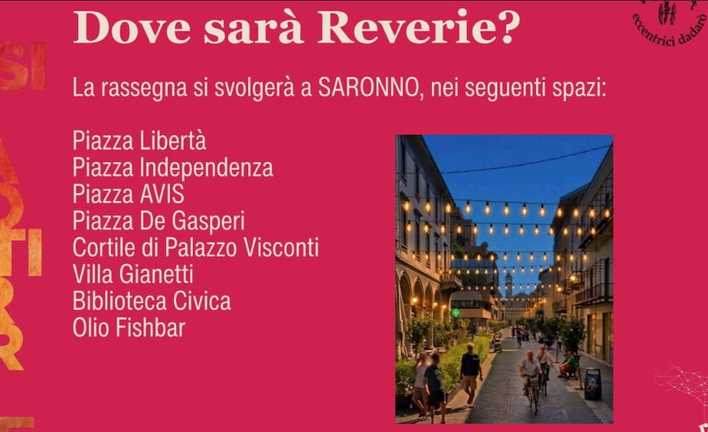 Il festival Reverie illumina il centro di Saronno