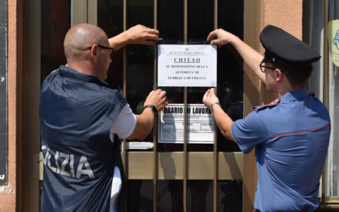 Il Questore dispone la chiusura di un bar per sette giorni